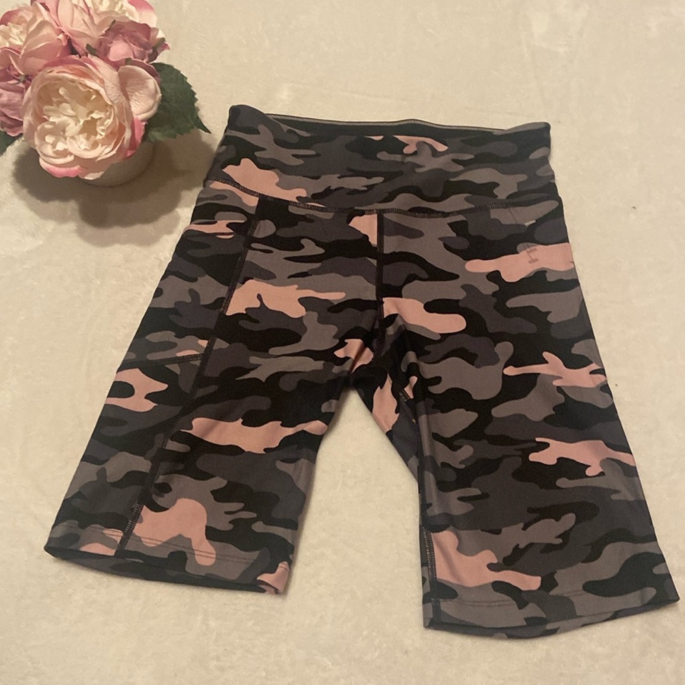 CALVIN KLEIN Size S Bike Shorts Camo Print